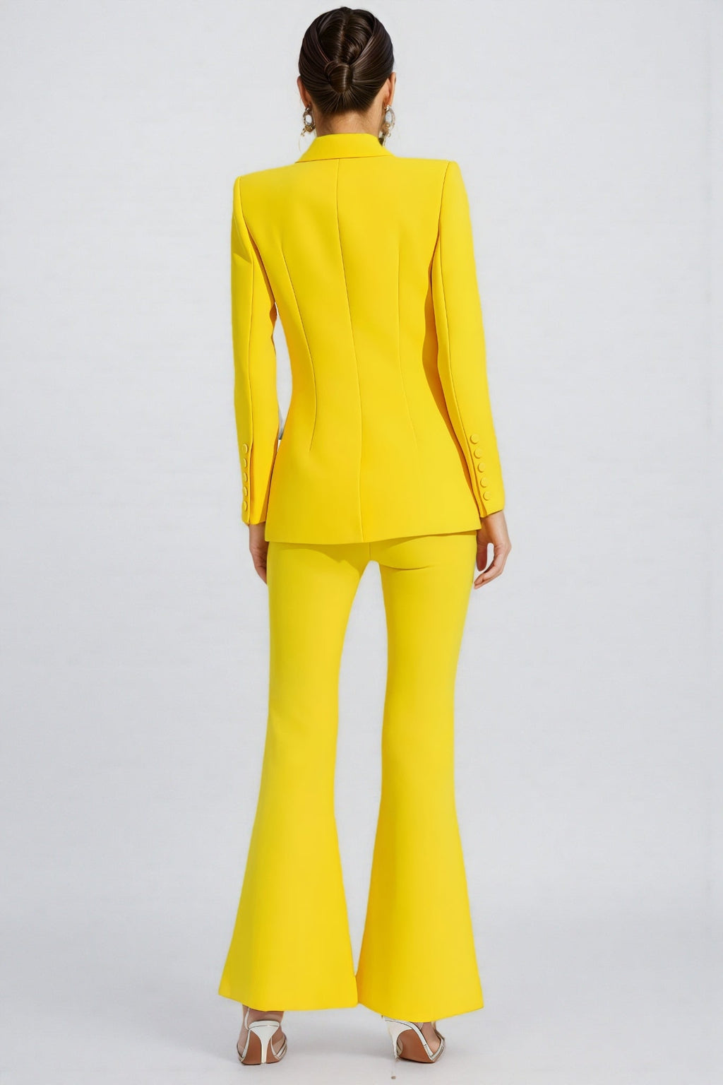 Theobald Yellow Long Sleeve Blazer Set