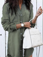 Nuria Timeless Denim Dress Chic Silhouette Collection