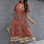 Ione Timeless Women's Dress with Floral Pattern Designer Edit