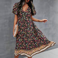 Ione Timeless Women's Dress with Floral Pattern Designer Edit