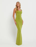 MORANA DRESS - GREEN : PASTEL GREEN