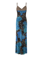 JULIANNA DRESS - BLUE : LEOPARD