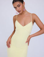 JULIANNA DRESS - YELLOW : LEMON