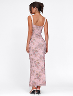 AMARAN DRESS - PINK : CAMO FLORAL
