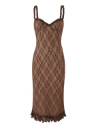 DEJA DRESS - BROWN LACE