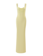 ZITA MAXI DRESS - LEMON