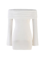 DIEDRE JUMPER DRESS - WHITE : CREAM