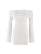 DIEDRE JUMPER DRESS - WHITE : CREAM