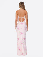 OSIRIS DRESS - PINK : FLORAL : WATER COLOUR FLORAL