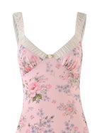 AMARAN MINI DRESS - PINK : FLORAL : WILD FLOWER