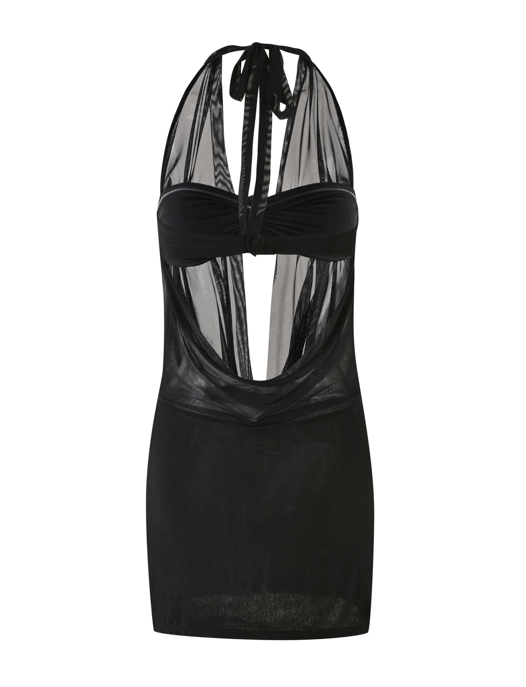 MAKENA TWO - PIECE DRESS - BLACK