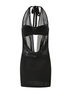 MAKENA TWO - PIECE DRESS - BLACK