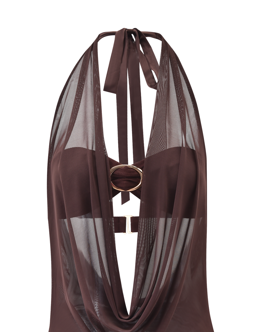 MAKENA TWO - PIECE DRESS - CHOCOLATE