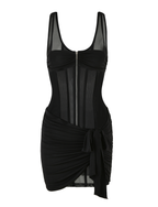 CATERINA MINI DRESS - BLACK