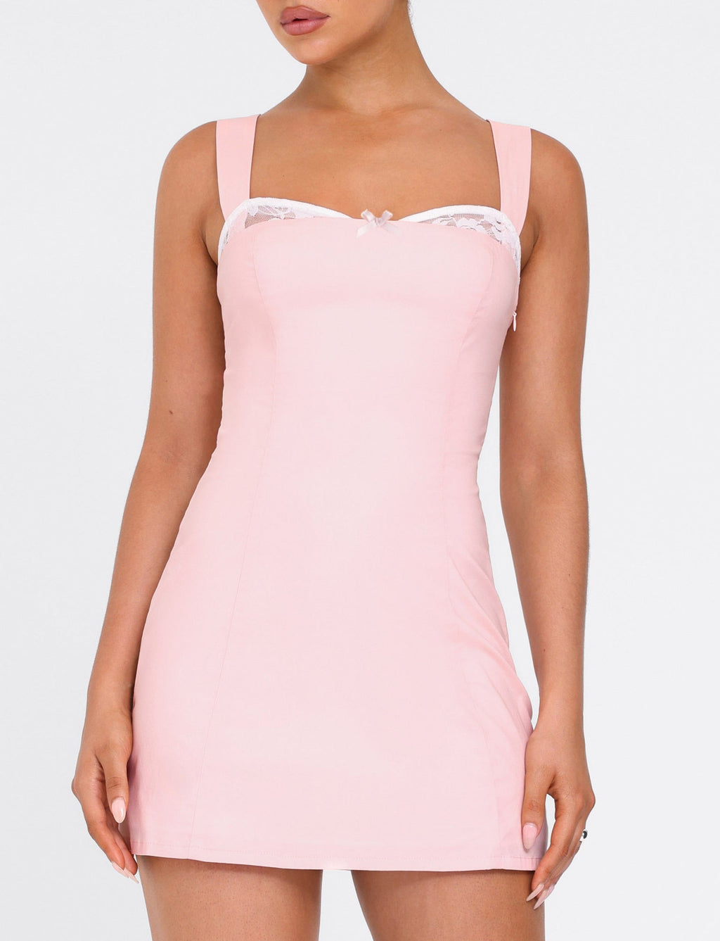 COLSON MINI DRESS - PINK : BABY PINK