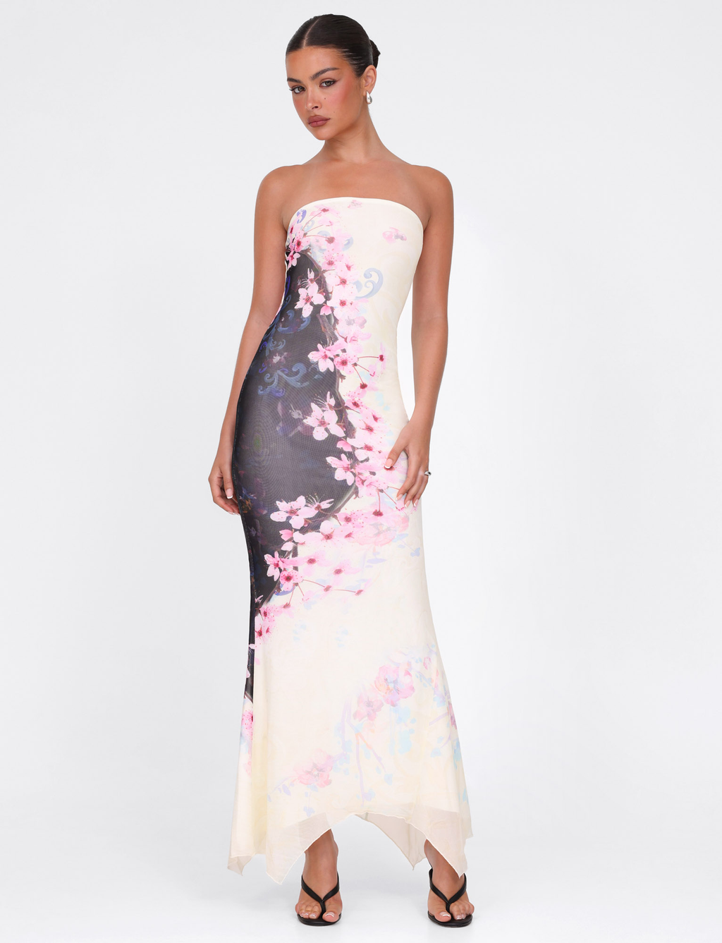 LILLIAN MAXI DRESS - MULTI : FLORAL : CHERRY BLOSSUM