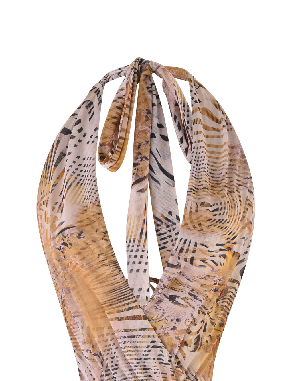 YARA MINI DRESS - NEUTRAL : ANIMAL : ANIMAL MARBLE