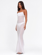KIAH MAXI DRESS - WHITE : ICE