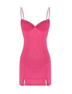KAIRI MINI DRESS - PINK : FUSCHIA