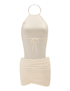 EVANNA MINI DRESS - IVORY