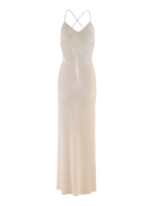 LAVELLE MAXI DRESS - WHITE : CREAM : CREAM