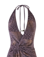 INDIGO MINI DRESS - PURPLE TIGER
