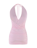 ANABELLE MINI DRESS - PINK : BABY PINK : BABY PINK