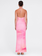 DENAE MAXI DRESS - PINK : FLORAL : PINK BLOSSOM