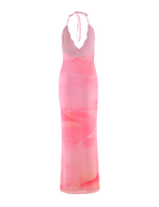 DENAE MAXI DRESS - PINK : FLORAL : PINK BLOSSOM