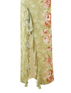 SIRENA MAXI DRESS - YELLOW : FLORAL : ROSE STRIPE