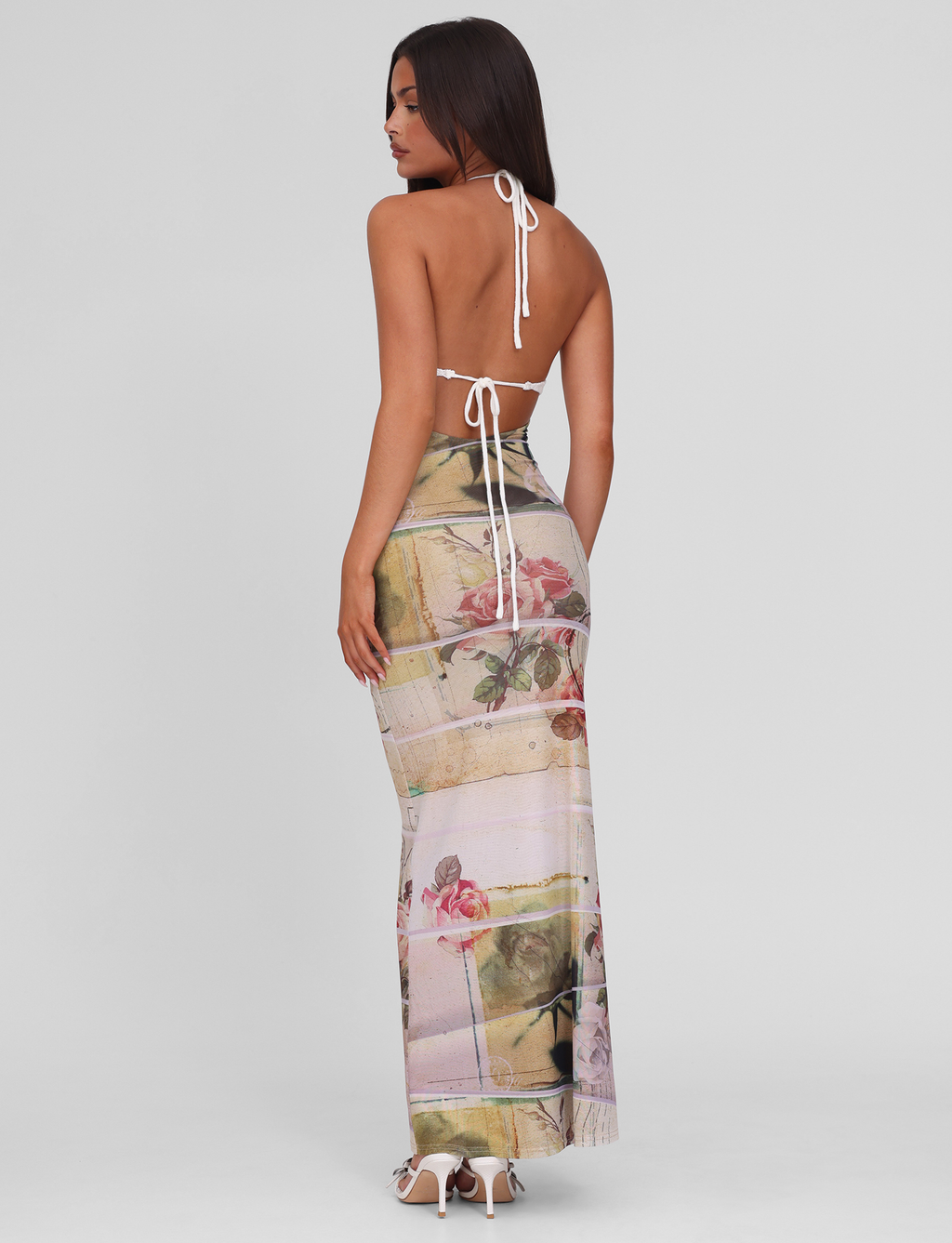 TILLEY MAXI DRESS - ROSE POSTCARD