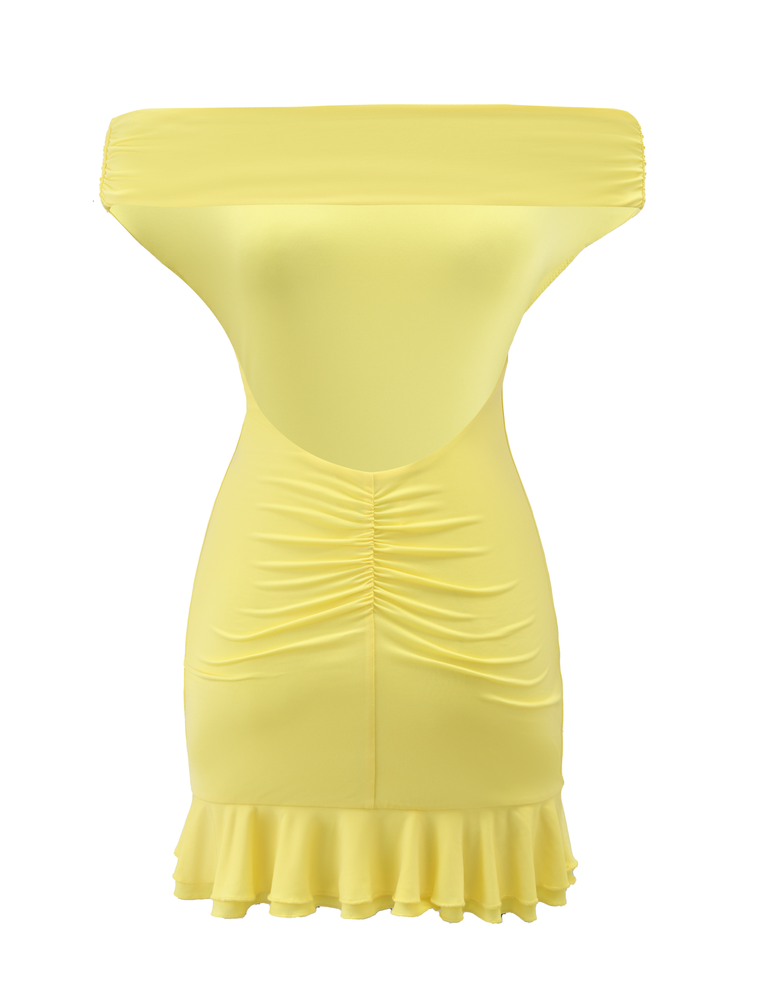 CLIA MINI DRESS - LEMON