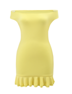 CLIA MINI DRESS - LEMON