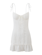 RANIA MINI DRESS - OFF WHITE
