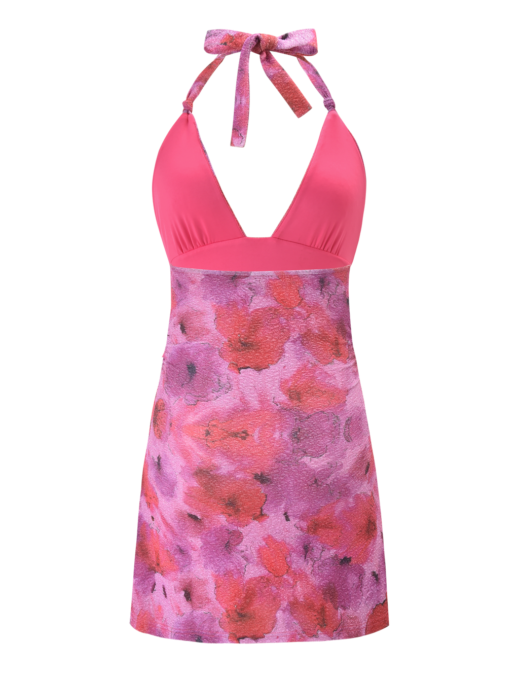 TALYN MINI DRESS - PINK SPARKLE FLORAL