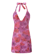 TALYN MINI DRESS - PINK SPARKLE FLORAL