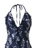 ZANA MINI DRESS - NAVY SEQUIN