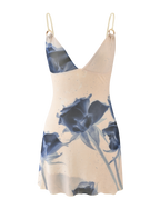 ROSY MINI DRESS - INDIGO FLORAL