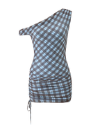 WINSLOW MINI DRESS - BLUE CHECK