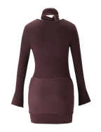 RENNER MINI DRESS - CHOCOLATE