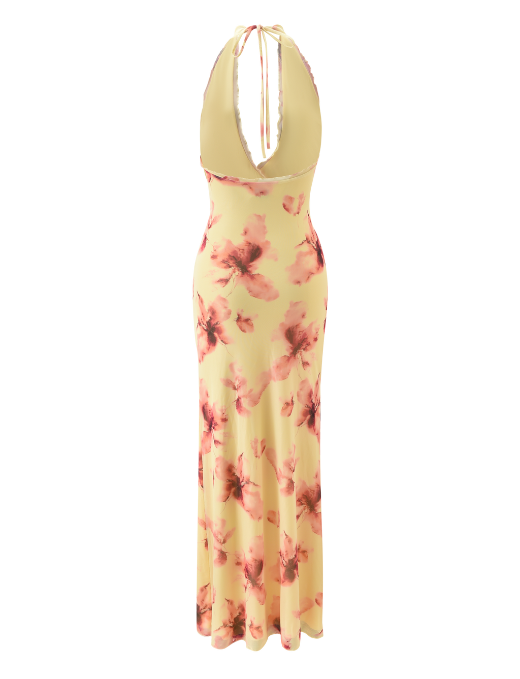 ALLEGRA MAXI DRESS - YELLOW WATERCOLOUR FLORAL