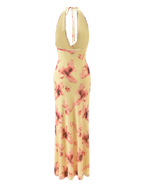 ALLEGRA MAXI DRESS - YELLOW WATERCOLOUR FLORAL