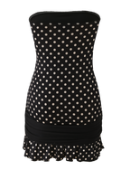 TOVE MINI DRESS - BLACK POLKA DOT