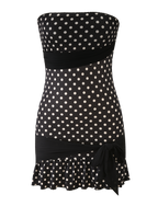 TOVE MINI DRESS - BLACK POLKA DOT