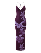 ORIELLE MAXI DRESS - PLUM ORCHID