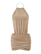 EVANNA MINI DRESS - GOLD