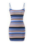 MINERVA MINI DRESS - BLUE STRIPE