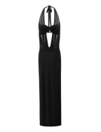 MAKENA TWO - PIECE MAXI DRESS - BLACK