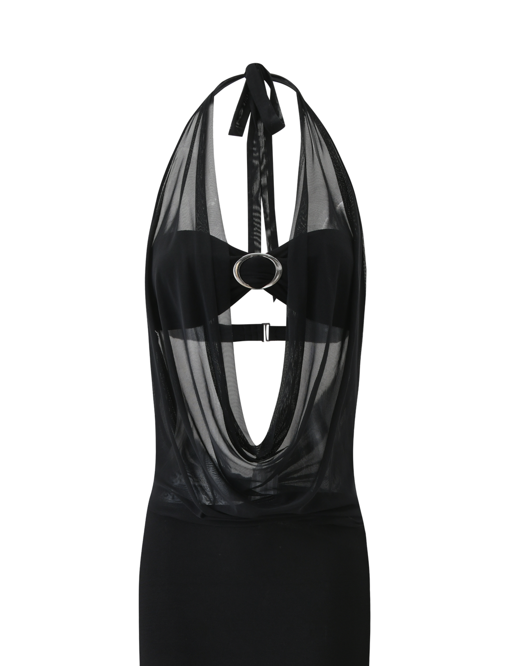 MAKENA TWO - PIECE MAXI DRESS - BLACK