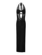 MAKENA TWO - PIECE MAXI DRESS - BLACK
